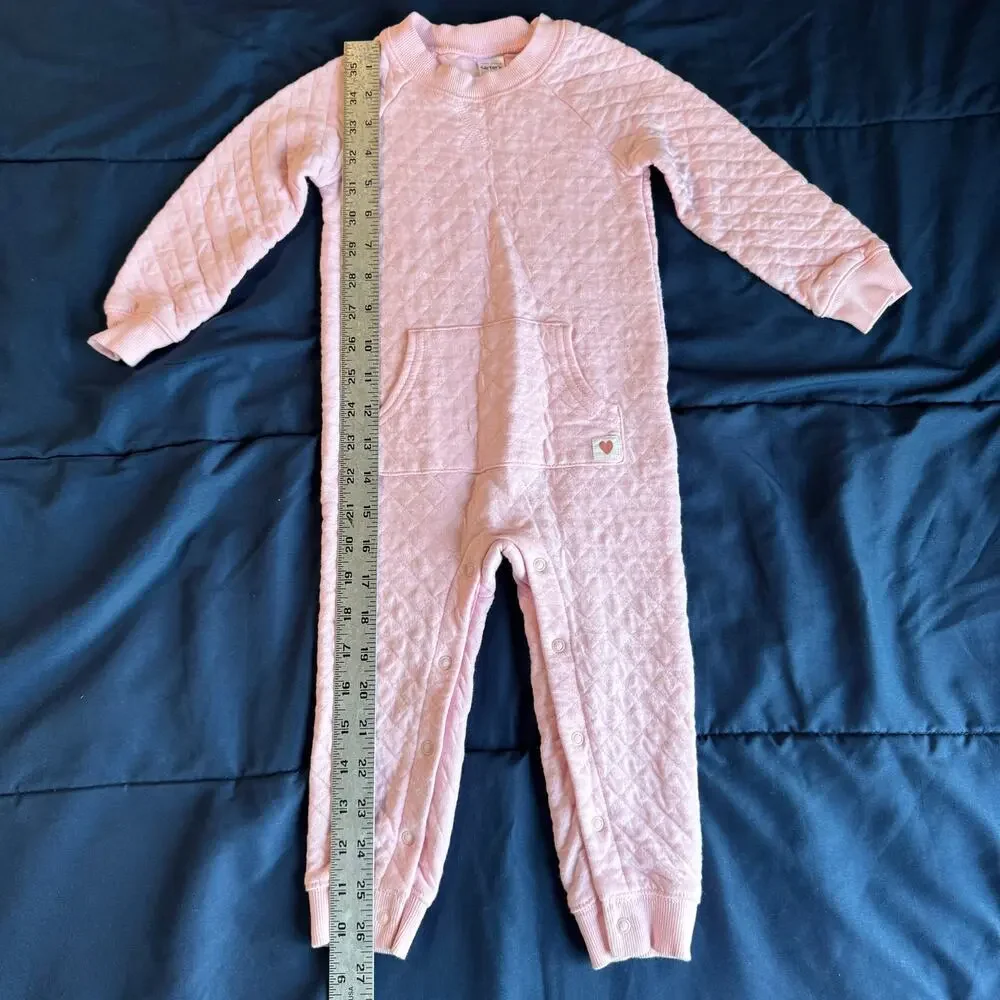 Carter’s Toddler Girl 24M Pink Quilted Bunting Outfit